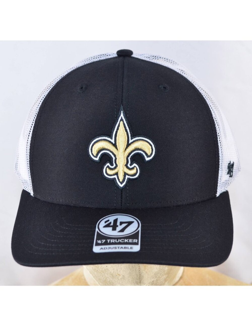 New Orleans Saints ’47 Trucker Adjustable Snapback Hat Black/Gold